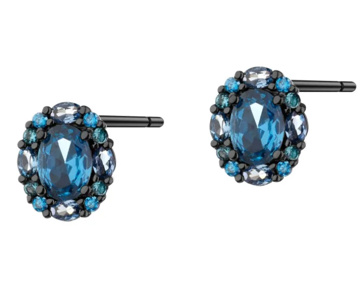 Kolczyki srebrne z cyrkoniami