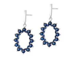 Kolczyki srebrne z cyrkoniami