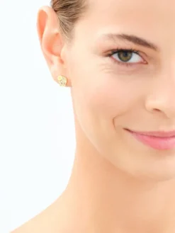 Kolczyki srebrne z cyrkoniami i emalią - Looney Tunes, Tweety, Warner Bros. Discovery