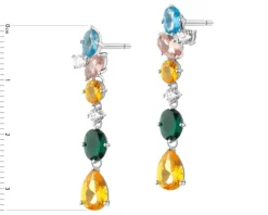 Kolczyki srebrne z cyrkoniami