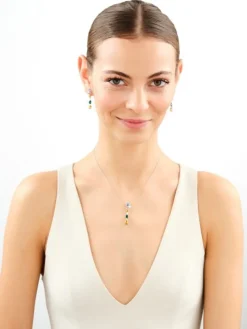 Kolczyki srebrne z cyrkoniami