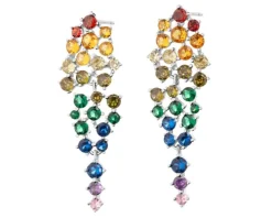 Kolczyki srebrne z cyrkoniami