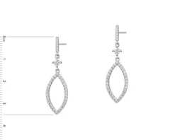 Kolczyki srebrne z cyrkoniami