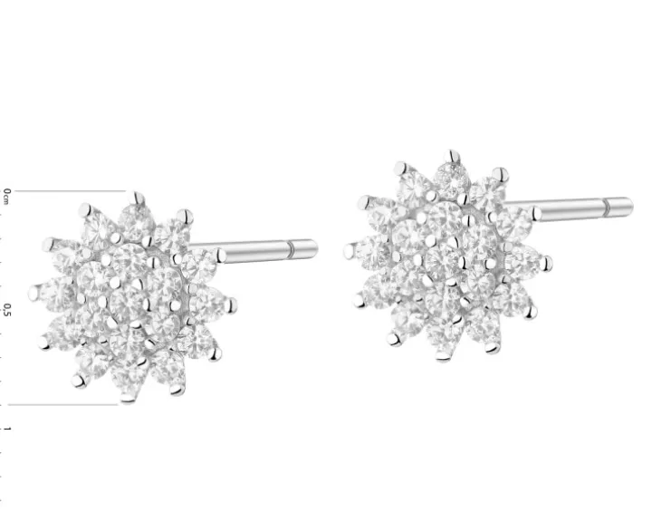 Kolczyki srebrne z cyrkoniami