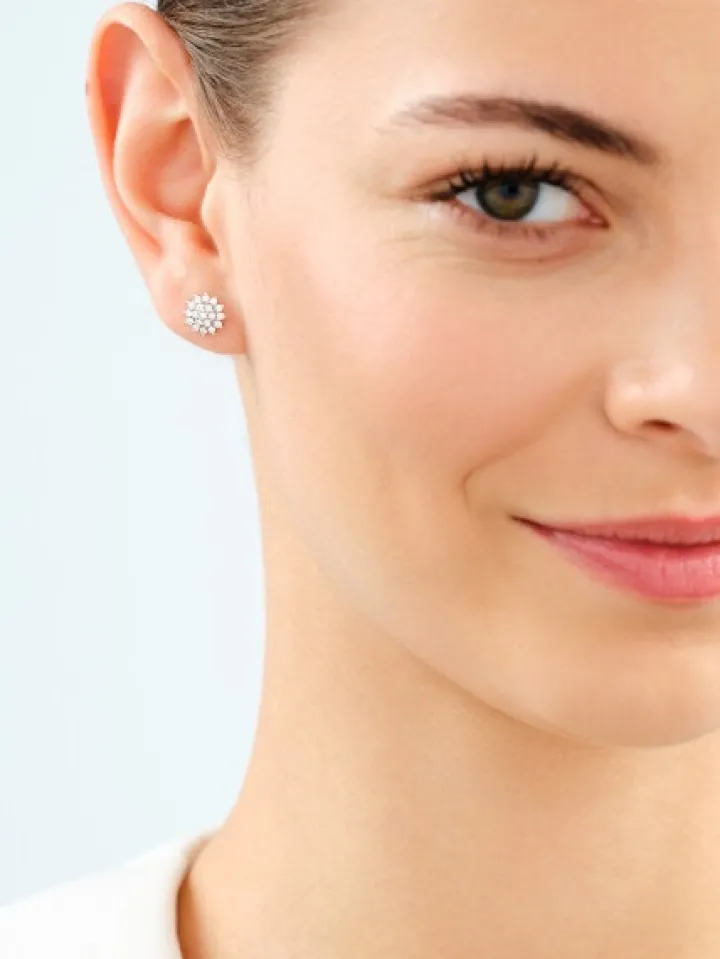 Kolczyki srebrne z cyrkoniami