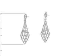 Kolczyki srebrne z cyrkoniami