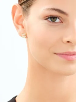 Kolczyki srebrne z cyrkoniami i emalią - Harry Potter, Hogwart, Warner Bros. Discovery