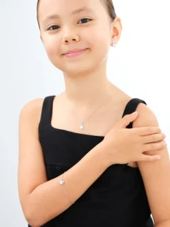 Kolczyki srebrne z cyrkoniami i emalią - Harry Potter, sowa Hedwiga, Warner Bros. Discovery