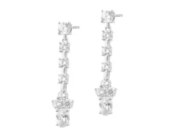 Kolczyki srebrne z cyrkoniami