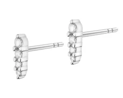 Kolczyki srebrne z cyrkoniami