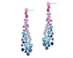 Kolczyki srebrne z cyrkoniami