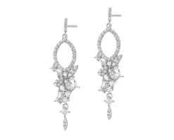 Kolczyki srebrne z cyrkoniami