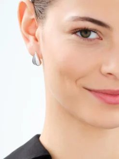 Kolczyki srebrne z cyrkoniami - łezki