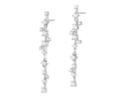 Kolczyki srebrne z cyrkoniami