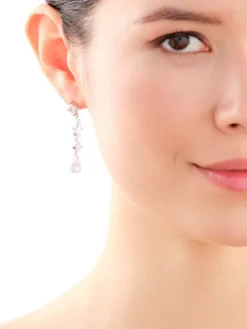 Kolczyki srebrne z cyrkoniami