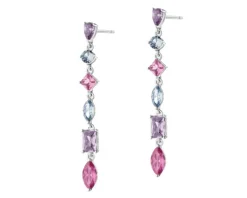 Kolczyki srebrne z cyrkoniami