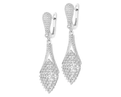 Kolczyki srebrne z cyrkoniami