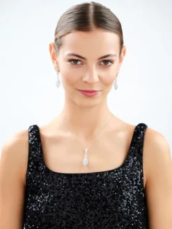 Kolczyki srebrne z cyrkoniami