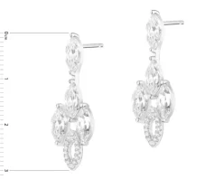 Kolczyki srebrne z cyrkoniami