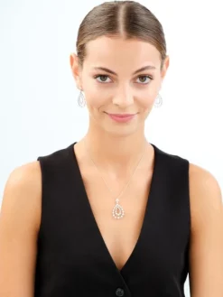 Kolczyki srebrne z cyrkoniami