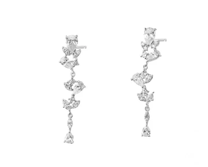 Kolczyki srebrne z cyrkoniami