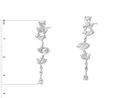 Kolczyki srebrne z cyrkoniami