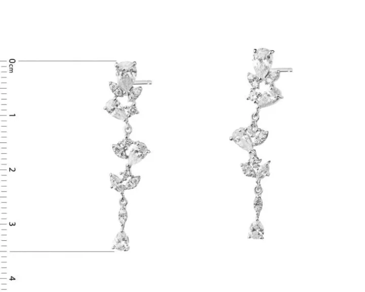 Kolczyki srebrne z cyrkoniami