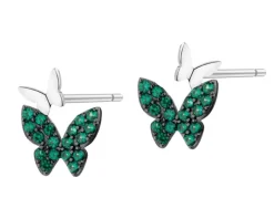 Kolczyki srebrne z cyrkoniami