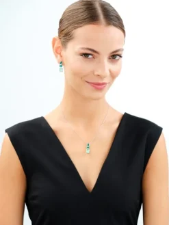 Kolczyki srebrne z cyrkoniami