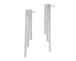 Kolczyki srebrne z cyrkoniami