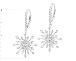 Kolczyki srebrne z cyrkoniami