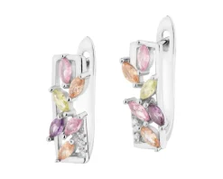 Kolczyki srebrne z cyrkoniami