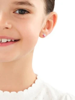 Kolczyki srebrne z cyrkoniami - motyle