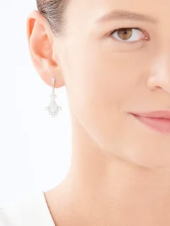 Kolczyki srebrne z cyrkoniami