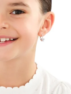 Kolczyki srebrne z cyrkoniami - motyle