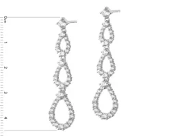 Kolczyki srebrne z cyrkoniami