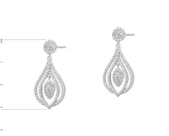 Kolczyki srebrne z cyrkoniami