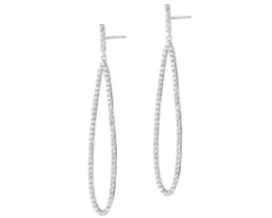 Kolczyki srebrne z cyrkoniami