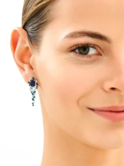 Kolczyki srebrne z cyrkoniami