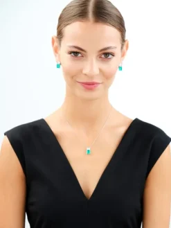 Kolczyki srebrne z cyrkoniami