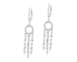 Kolczyki srebrne z cyrkoniami