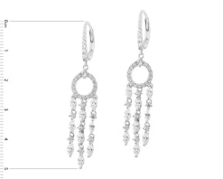 Kolczyki srebrne z cyrkoniami