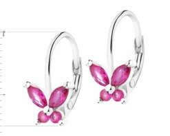 Kolczyki srebrne z cyrkoniami - motyle