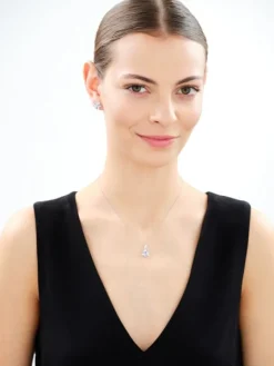 Kolczyki srebrne z cyrkoniami