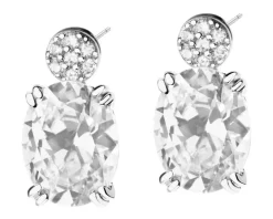 Kolczyki srebrne z cyrkoniami