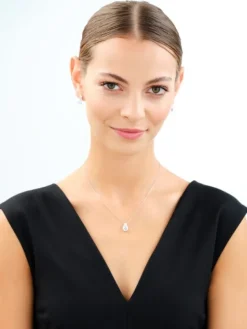 Kolczyki srebrne z cyrkoniami