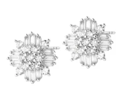 Kolczyki srebrne z cyrkoniami