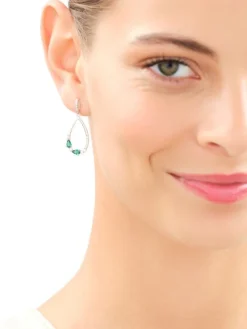 Kolczyki srebrne z cyrkoniami