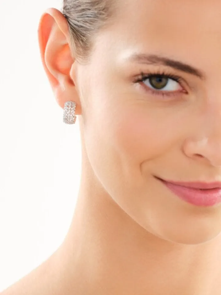 Kolczyki srebrne z cyrkoniami