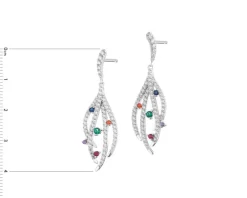 Kolczyki srebrne z cyrkoniami